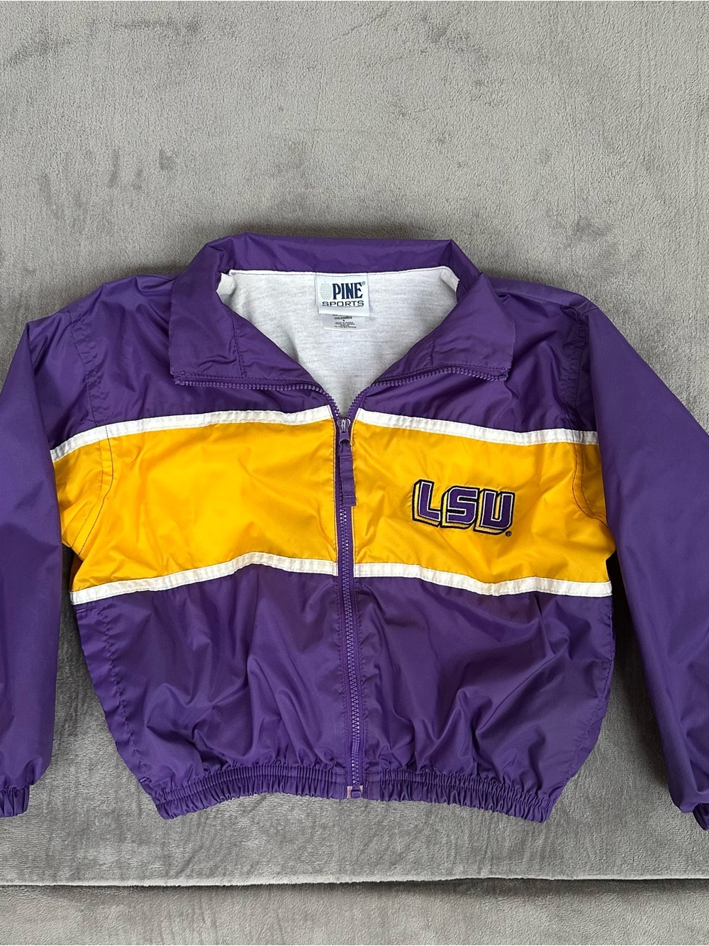 Kids' LSU Tigers Purple & Gold Windbreaker Jacket Sz 4T